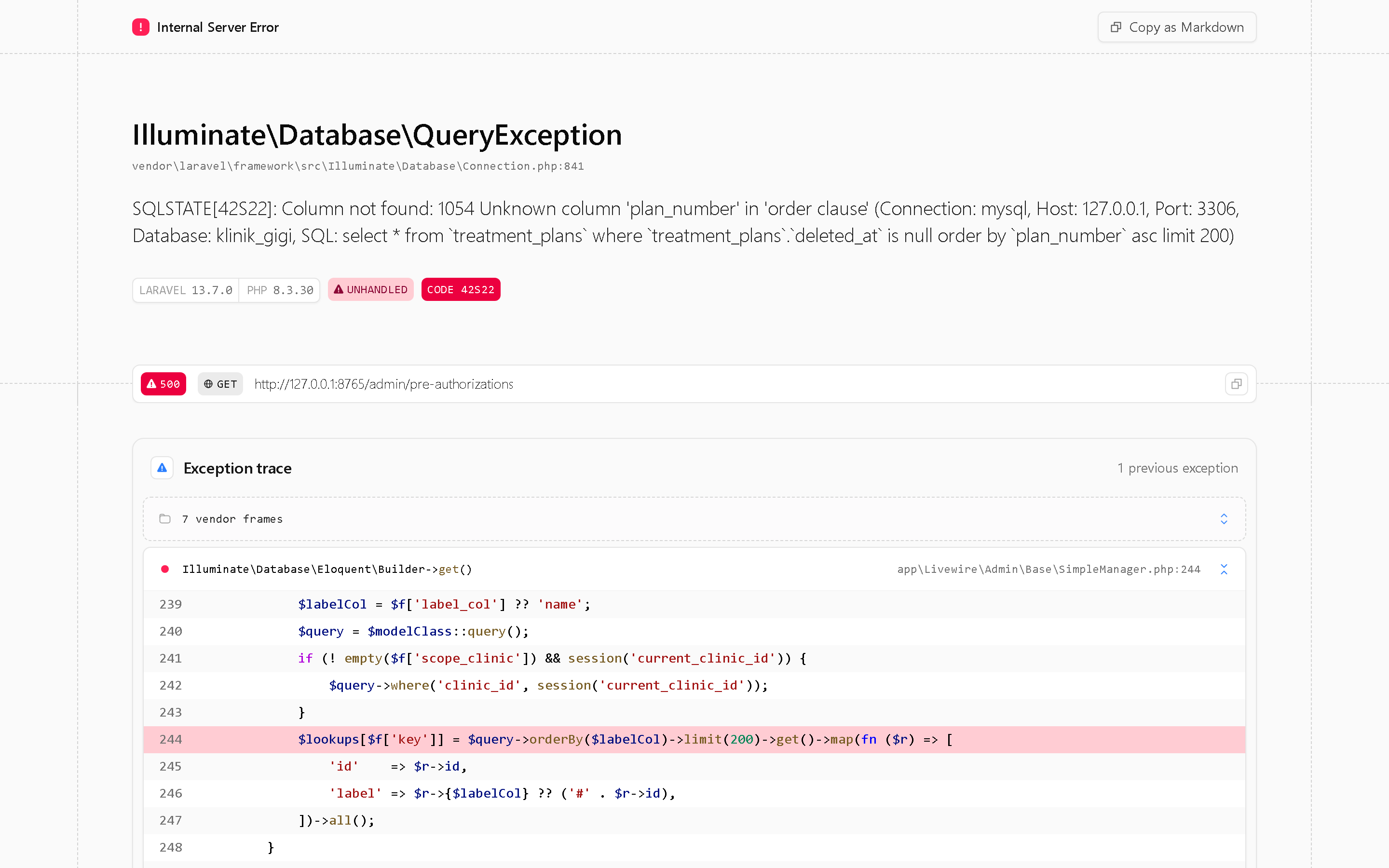 Screenshot Pre-Authorization Asuransi